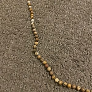 brown beaded necklace